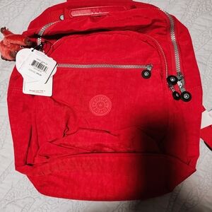 Kipling Red Backpack